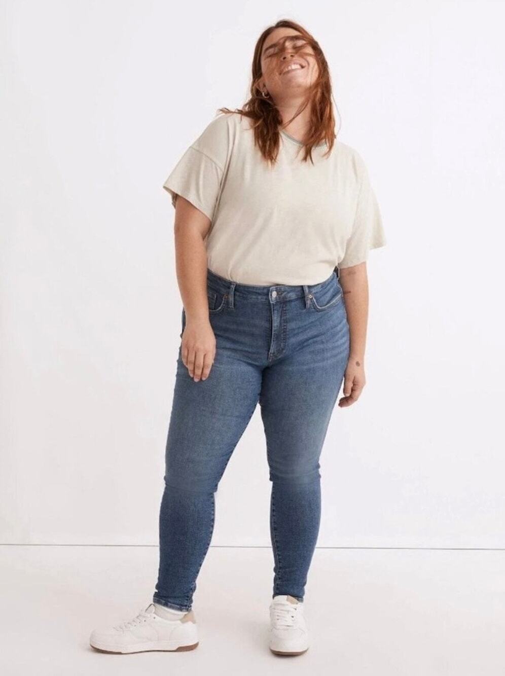 NWT Madewell 9" Mid Rise Skinny Jeans Plus Size 22W Heathfield Wash